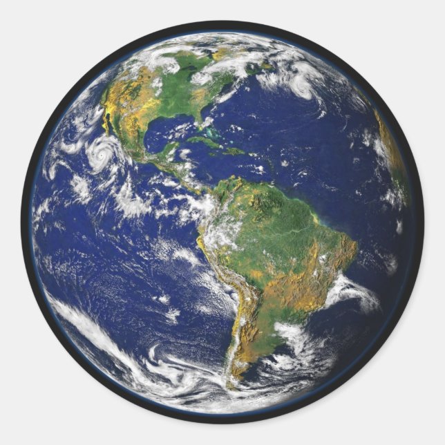 Erdkleber Runder Aufkleber (Vorderseite)