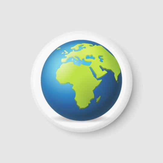 Erdkugel Europa Afrika Emoji Magnet Zazzle Ch