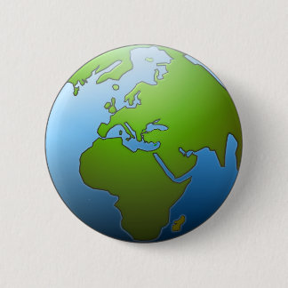 Erdkugel-Knopf Button