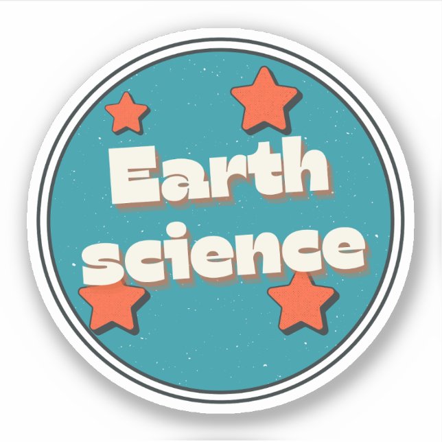 Erdkunde Aufkleber (Vorderseite)