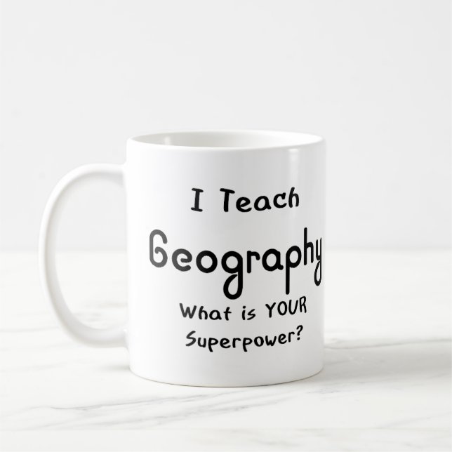 Erdkunde unterrichten kaffeetasse (Links)