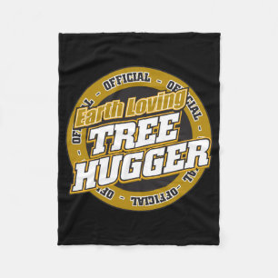 Erdliebevoller Baum Hugger Fleecedecke