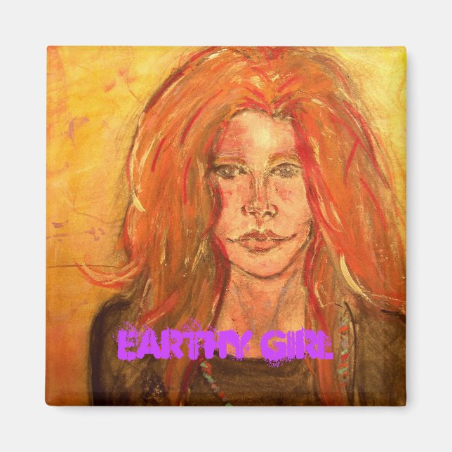 Erdmädchen Magnet (Vorne)