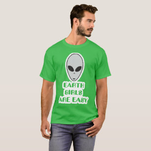 Erdmädchen sind-, grauer UFO-T - Shirt des alien