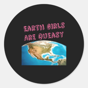 Erdmädchen sind komische feministische T-Shirts Runder Aufkleber