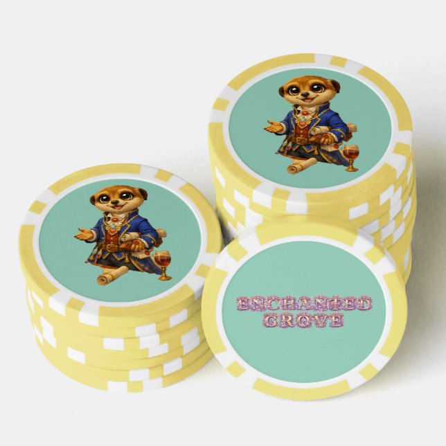 Erdmännchen-Diplomat Pokerchips (Stapel)
