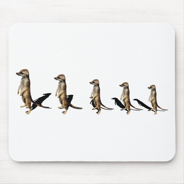 Erdmännchen in Reihe Mousepad (Vorne)
