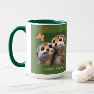 Erdmännchen-Paar Zusammen Für Immer Jetzt Und Imme Tasse