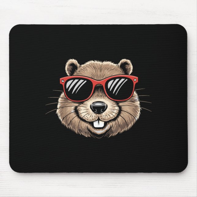 Erdmännchen-Tierkostüm-Singles Der Groundhog Da Mousepad (Vorne)