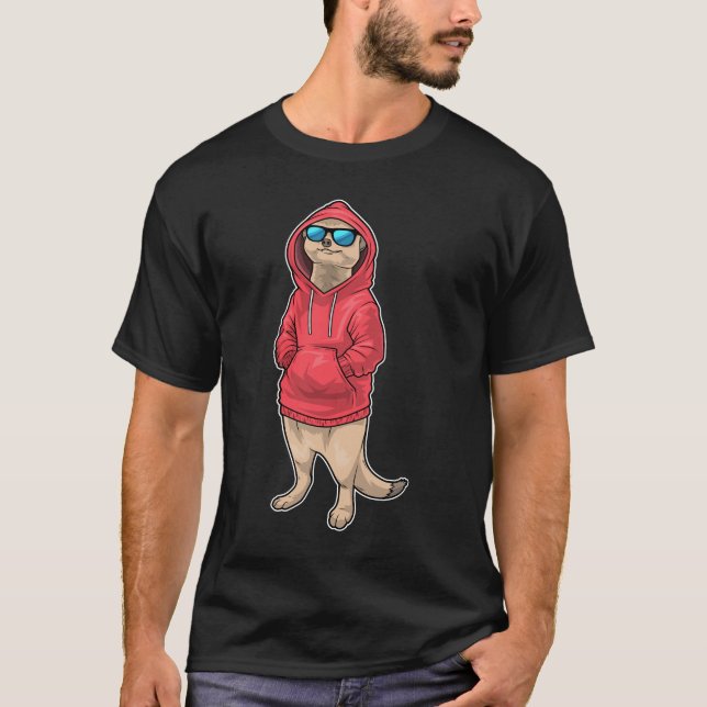 Erdmännchen-Winter-Sonnenbrille T-Shirt (Vorderseite)