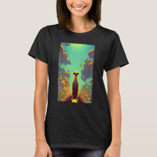 Erdmännchen Zoo Tiere Natur Wildtier Surikate Afri T-Shirt