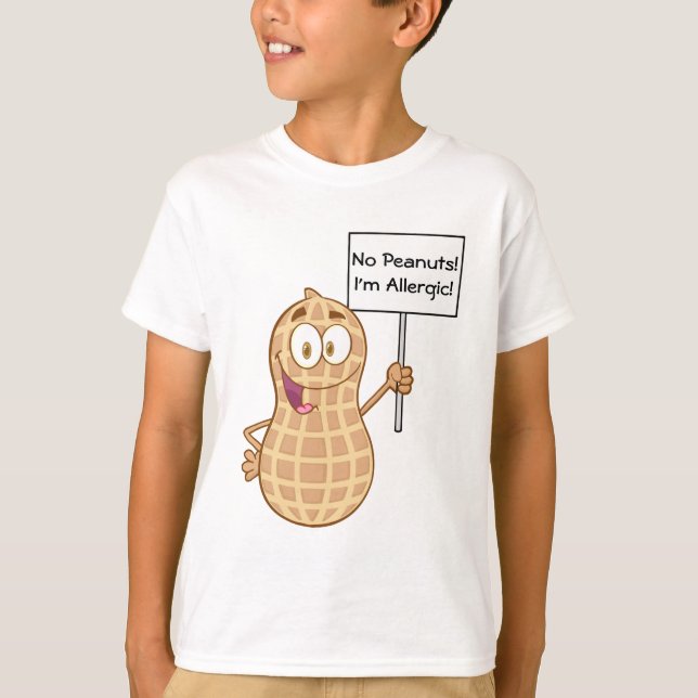 Erdnuss-Allergie 2 (kundengerecht) T-Shirt (Vorderseite)