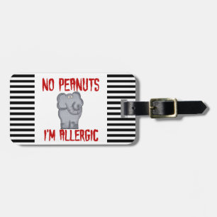 Erdnuss-Allergie-Elefant Gepäckanhänger