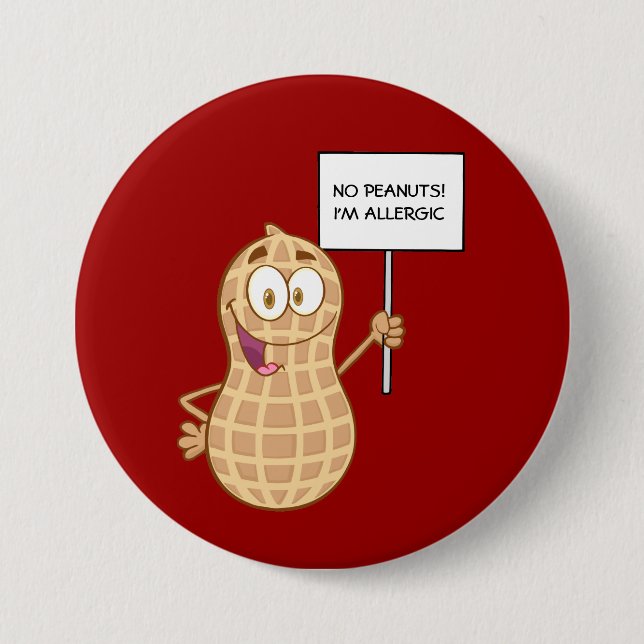 Erdnuss-Allergie (kundengerecht) Button (Vorderseite)