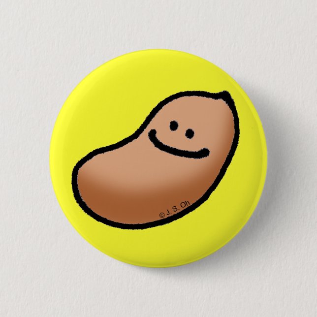 Erdnuss Button (Vorderseite)