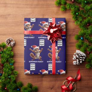 Erdnuss Eichhörnchen Gerechtigkeit MAGA Weihnachte Geschenkpapier