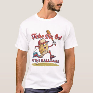 Erdnuss im Bat: Baseballspass T-Shirt
