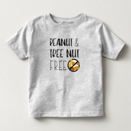 Erdnuss und BaumNut-frei Symbol Nut Allergie Alert Kleinkind T-shirt