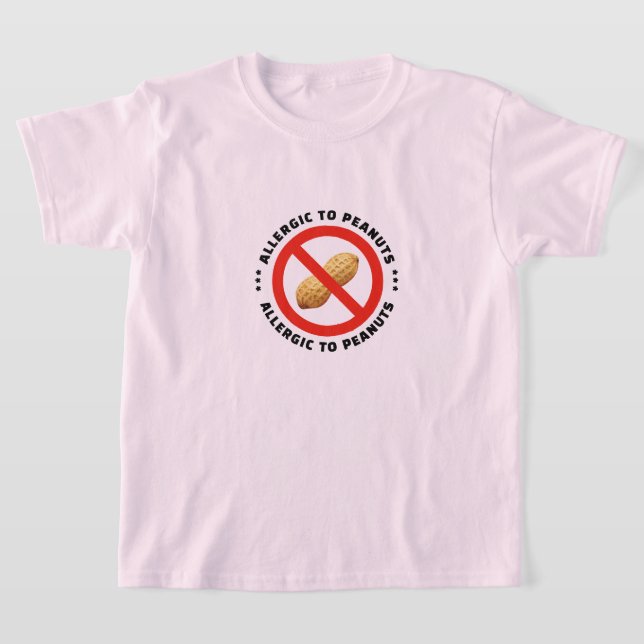 Erdnussallergie-Warnung Lebensmittelalarm T-Shirt (Ablage )