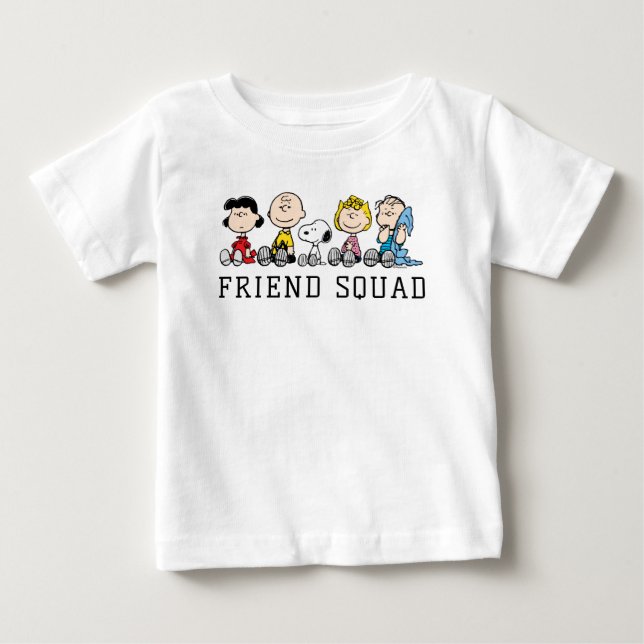 Erdnussbande zusammensitzen baby t-shirt (Vorderseite)