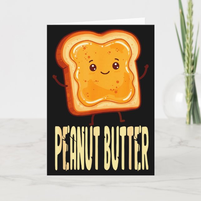 Erdnussbutter & Gelee passende Paarfriends  Karte (Vorderseite)