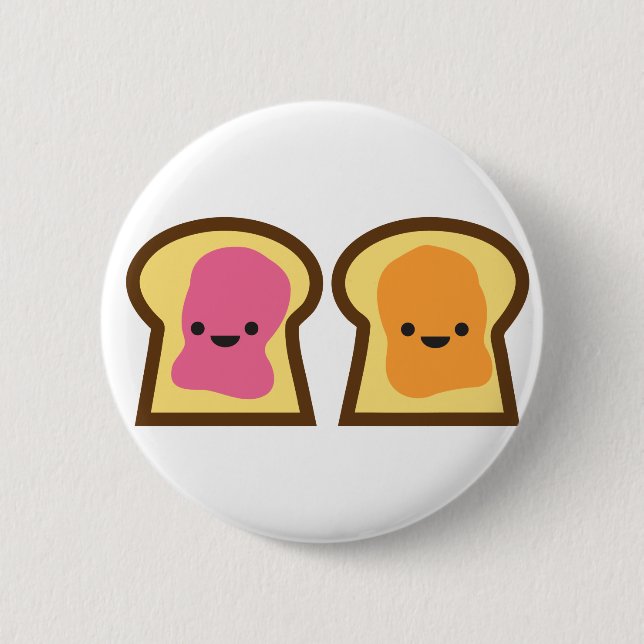 Erdnussbutter-Gelee-Zeit! Button (Vorderseite)