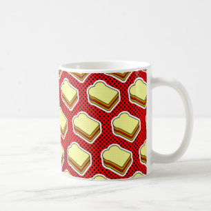 Erdnussbutter-Gelee-Zeit - Erdbeergelee Kaffeetasse