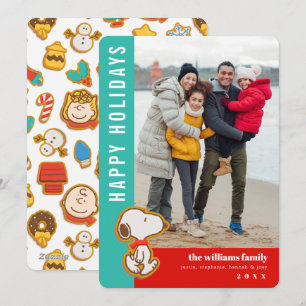 Erdnussbutter-Gingerbread-Weihnachten Feiertagskarte