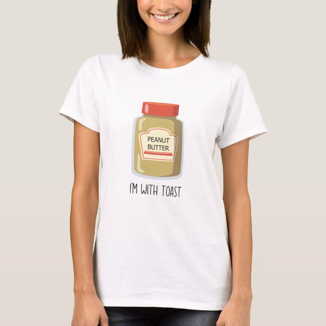 Erdnussbutter Halloween-Kostümvergleichspferd T-Shirt (Vorderseite)