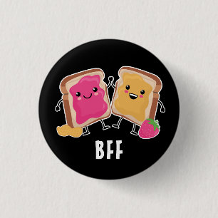 Erdnussbutter + Jelin: BESTE FREUNDIN Funny Button