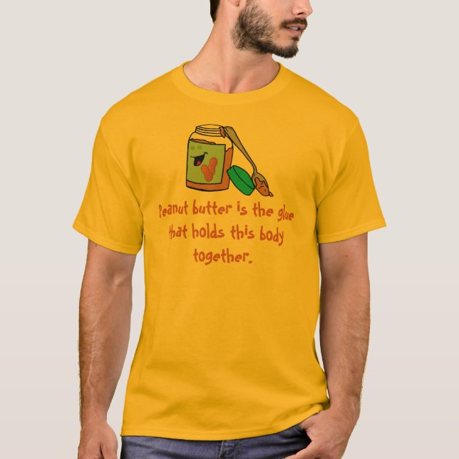 Erdnussbutter-Liebhaber-T - Shirt mit Grafik (Vorderseite)