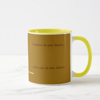 Erdnussbutter. Sie kuriert, was ya. schmerzt Tasse