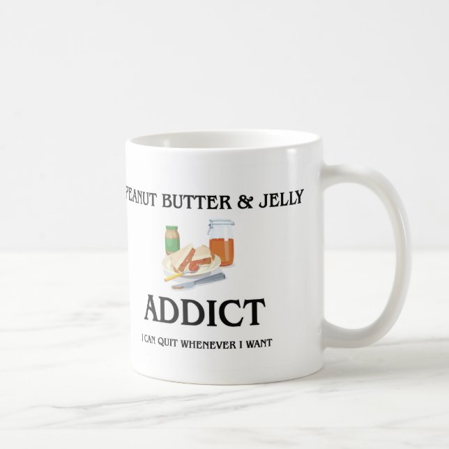 Erdnussbutter u. Gelee-Süchtiger Kaffeetasse (Rechts)