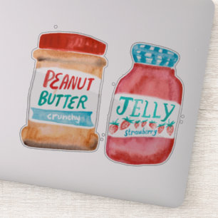 Erdnussbutter und Gelee Aufkleber