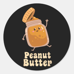 Erdnussbutter und Gelee, die ein paar Halloween-Fi Runder Aufkleber