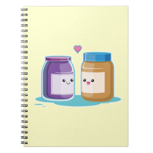 Erdnussbutter und Gelee Notizblock