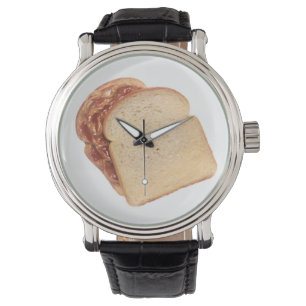 Erdnussbutter und Gelee-Sandwich Armbanduhr