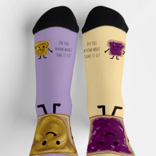 Erdnussbutter-und-Gelee-Sandwich-Kumpel Socken