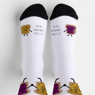 Erdnussbutter-und-Gelee-Sandwich-Kumpel Socken