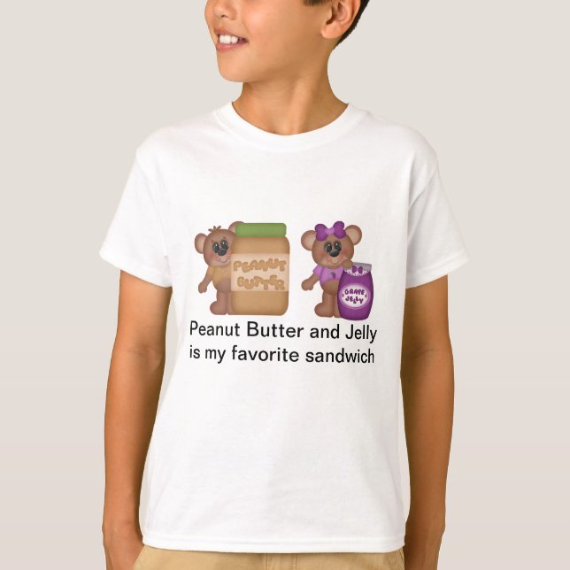 Erdnussbutter und Gelee-Sandwich T-Shirt (Vorderseite)