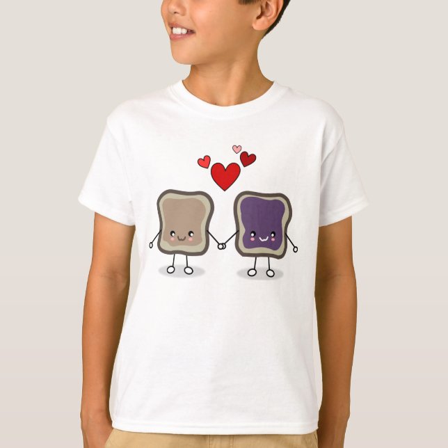 Erdnussbutter und Gelee T-Shirt (Vorderseite)