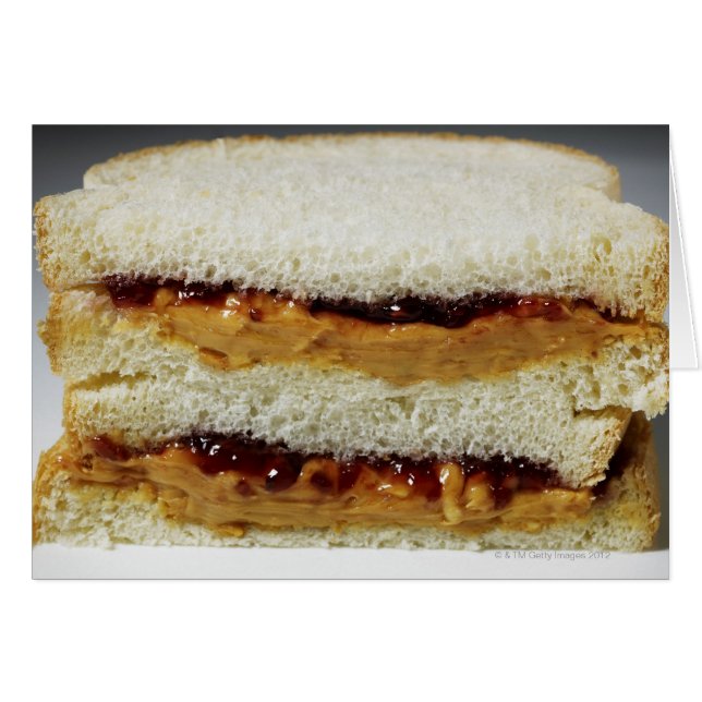 Erdnussbutter und Geleebuch. (Vorderseite (Horizontal))