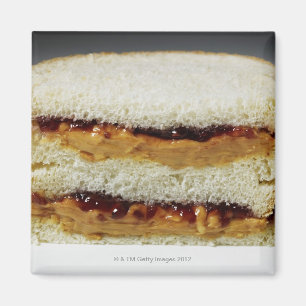 Erdnussbutter und Geleesandwich Magnet