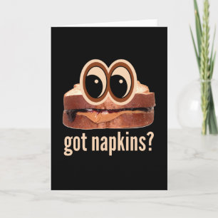 Erdnussbutter und Jelly Got Napkins? Karte