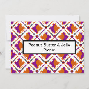 Erdnussbutter und Jelly Picnic Einladung