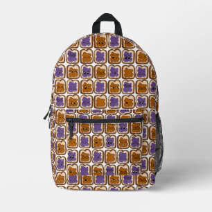 Erdnussbutter und Jelly-Rucksack-Buchsackschule Bedruckter Rucksack