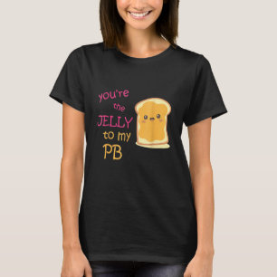 Erdnussbutter und Jelly sein und ihr Paar Valenti T-Shirt
