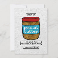 Erdnussbutterkarte - Funny Food