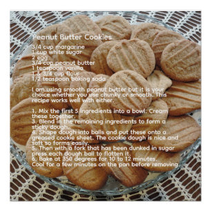Erdnussbutterkekse Poster