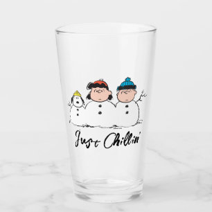 Erdnüsse   3 Person Snowman Glas